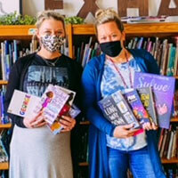teachers with books
