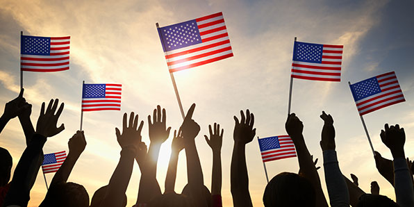 people holding flags