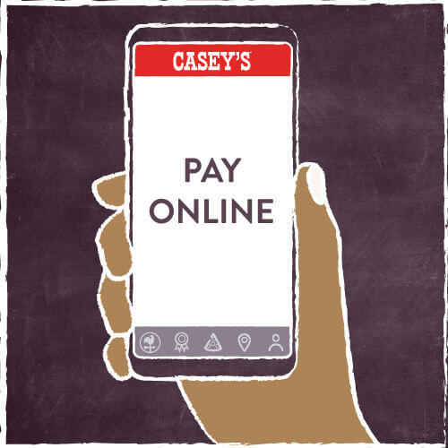 Pay Online text on a phone