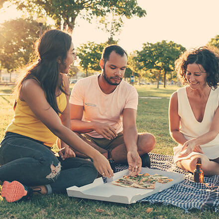 people at a picnic